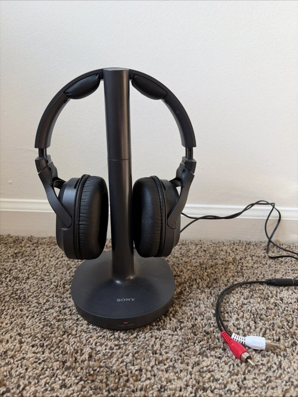 Sony RF400 Wireless Home Theater Headphones for Watching TV, Black